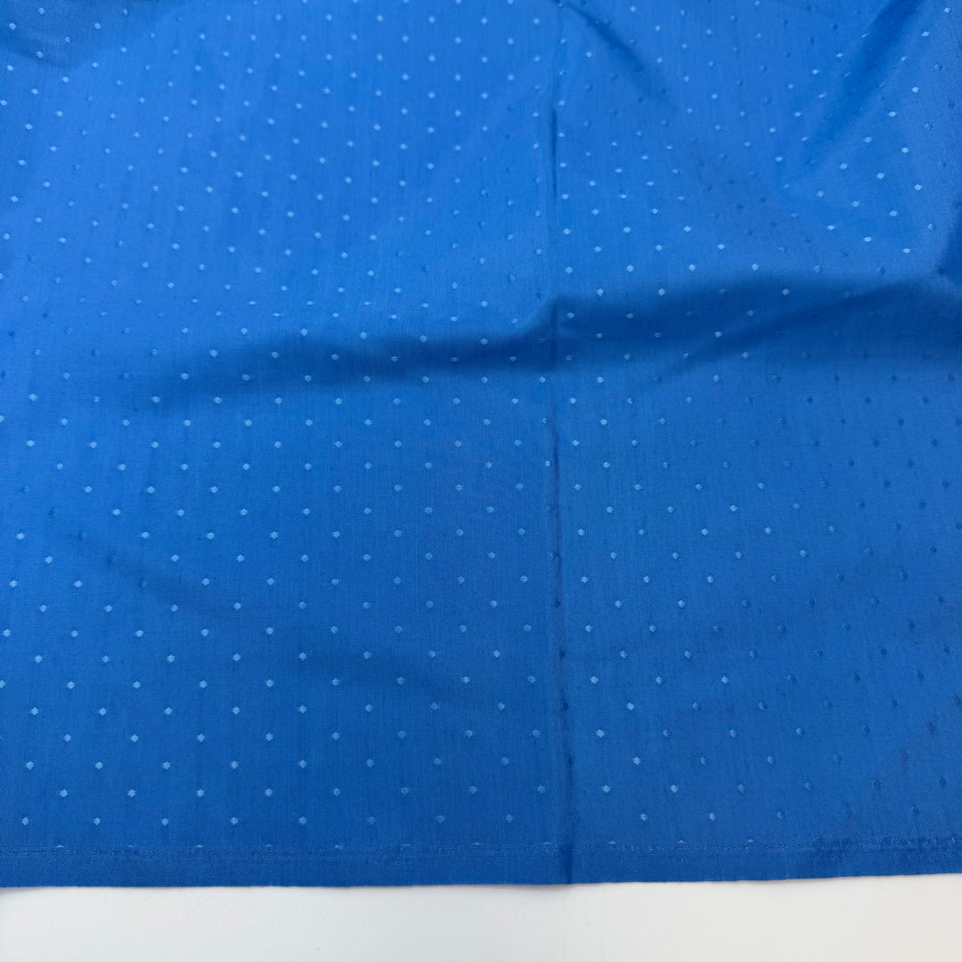 Malvina Garb - Vintage Dobby Weave Satin Poly Woven - Blue - 2.65M Bundle