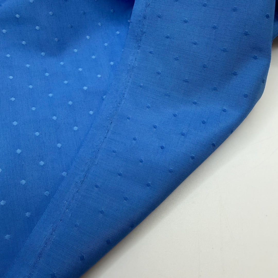 Malvina Garb - Vintage Dobby Weave Satin Poly Woven - Blue - 2.65M Bundle