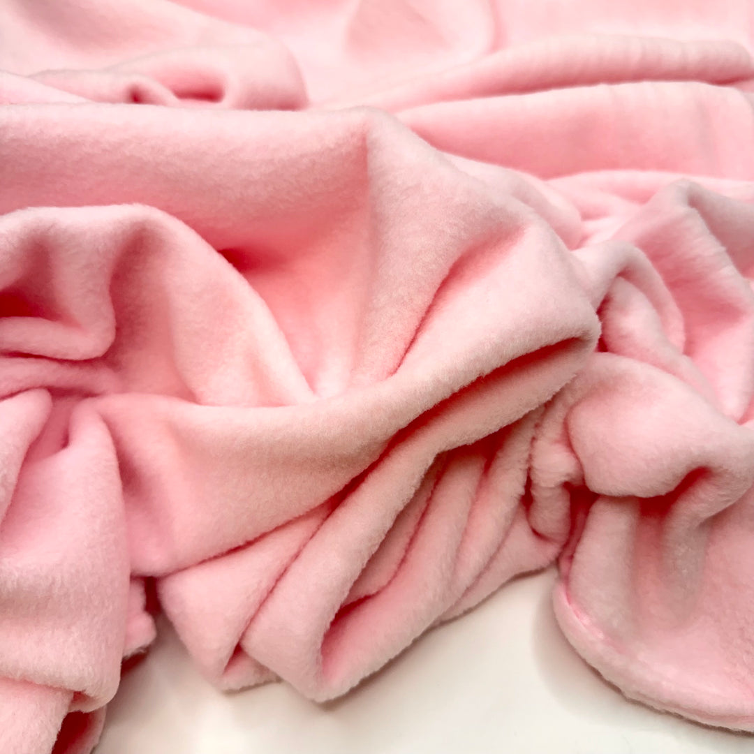 90s Makeover Montage - Fleece Polyester Blend Knit - Light Pink - 1.45M Bundle