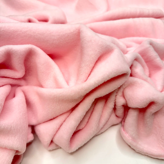 90s Makeover Montage - Fleece Polyester Blend Knit - Light Pink - 1.45M Bundle
