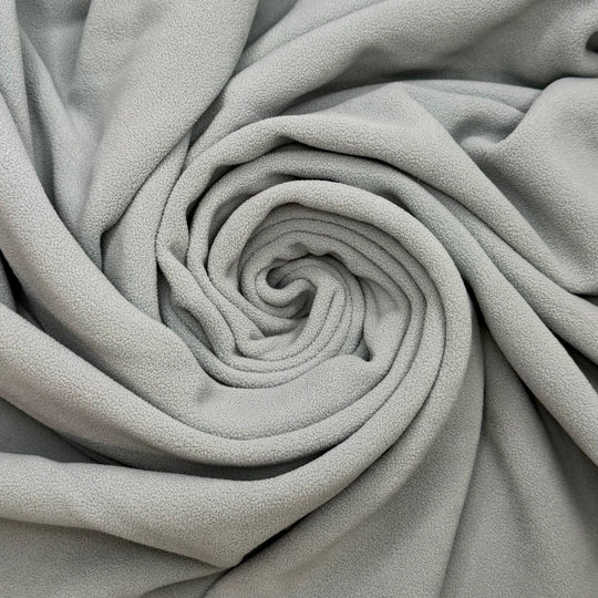 90s Fashion - Fleece Polyester Blend Knit - Light Blue/Grey - 1.9M Bundle