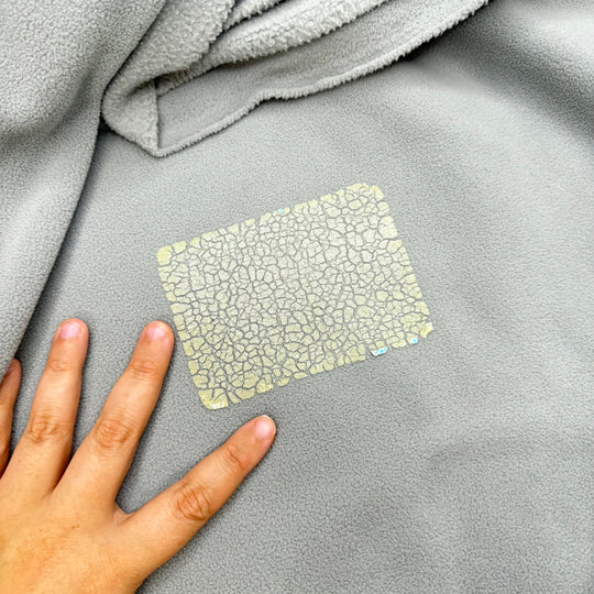 90s Fashion - Fleece Polyester Blend Knit - Light Blue/Grey - 1.9M Bundle