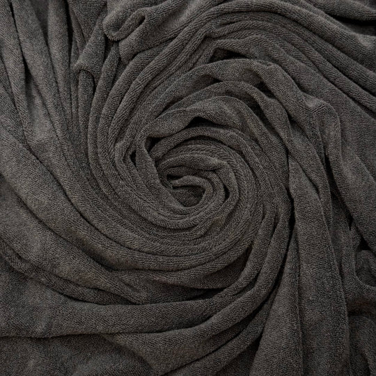Pulp Fiction - French Terry Poly/Cotton Knit - Dark Grey - Bundles