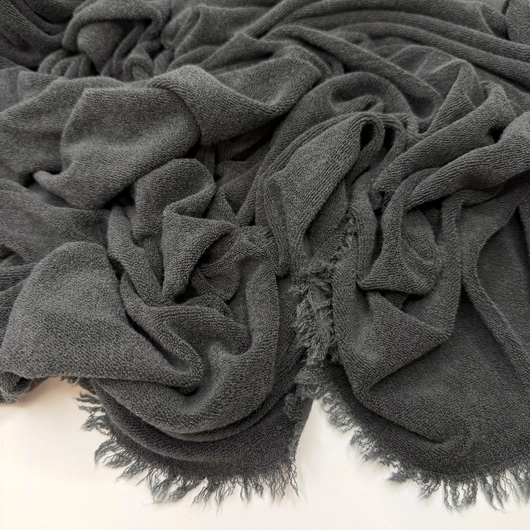Pulp Fiction - French Terry Poly/Cotton Knit - Dark Grey - Bundles