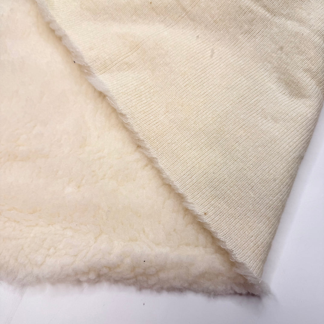 90s Commercials - Faux Fur Polyester Blend Knit - Cream - 1.05M Bundle