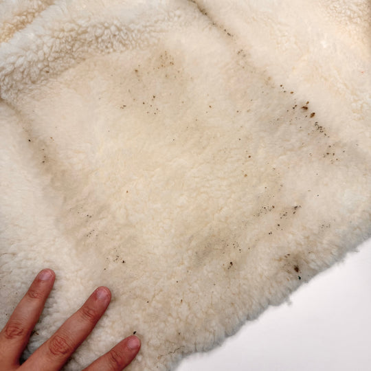 90s Commercials - Faux Fur Polyester Blend Knit - Cream - 1.05M Bundle