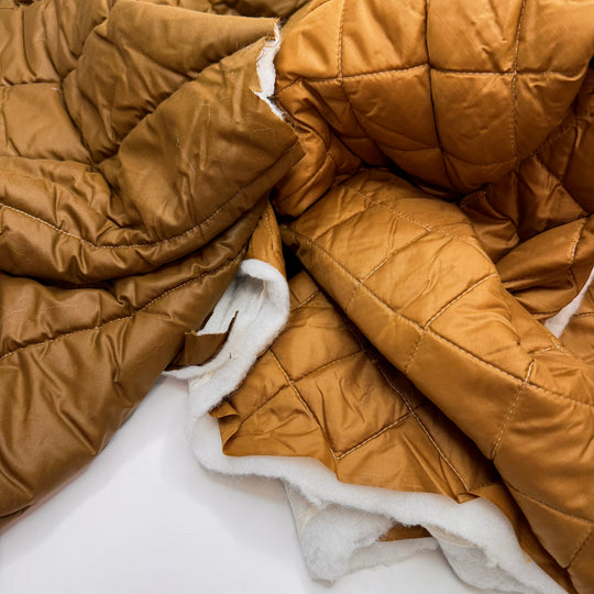 Comfy Couch - Sewn With Batting Poly/Nylon Woven - Beige/Brown - 1M Bundle