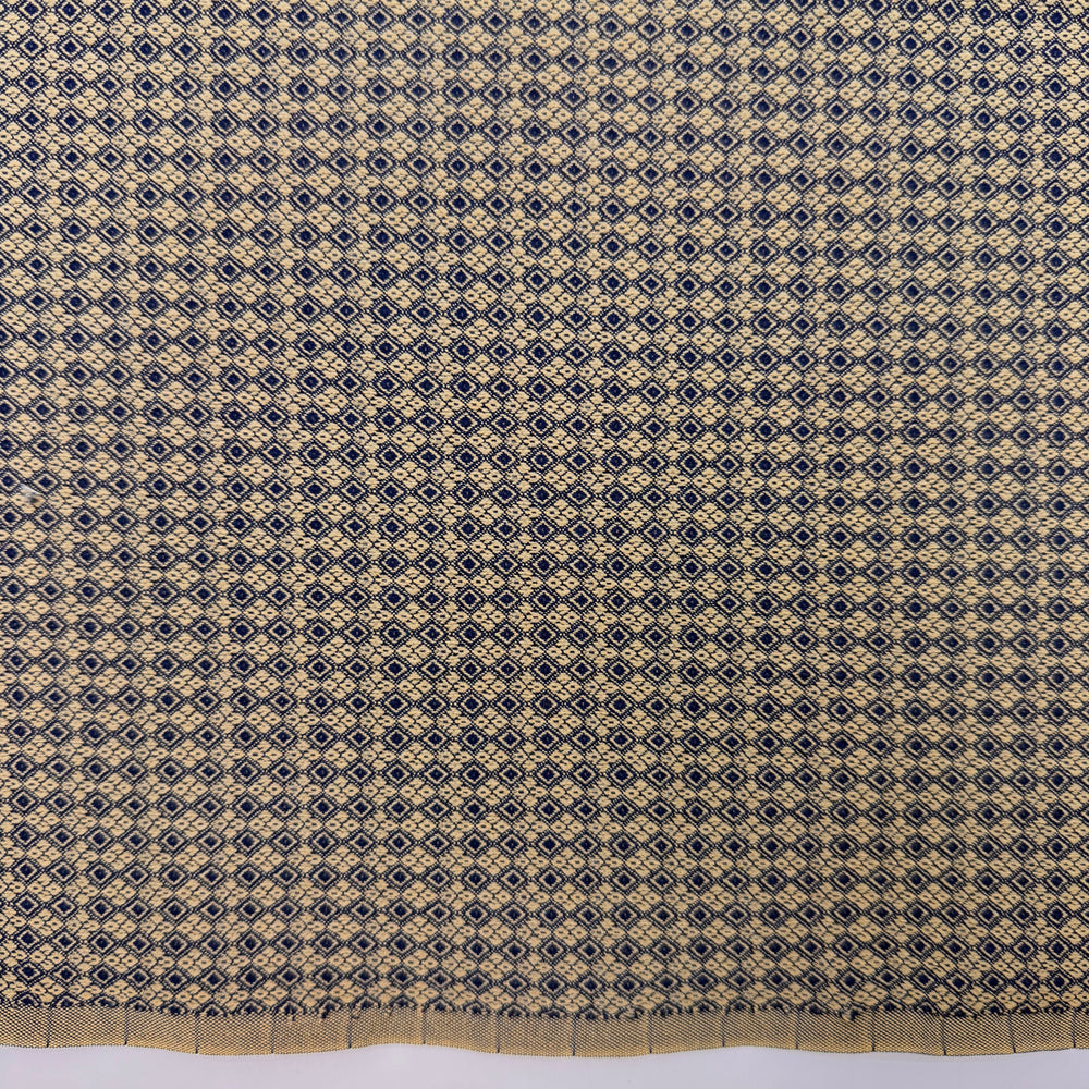 Sherlock Holmes - Vintage Jacquard Acrylic/Nylon Woven - Light Navy/Beige Geometric - 1.25M Bundle
