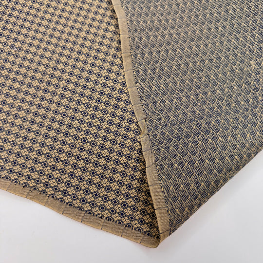Sherlock Holmes - Vintage Jacquard Acrylic/Nylon Woven - Light Navy/Beige Geometric - 1.25M Bundle