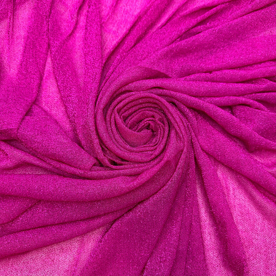 Power Puff Girls - Glitter Mesh Polyester Blend Knit - Pink - 2.6M Bundle