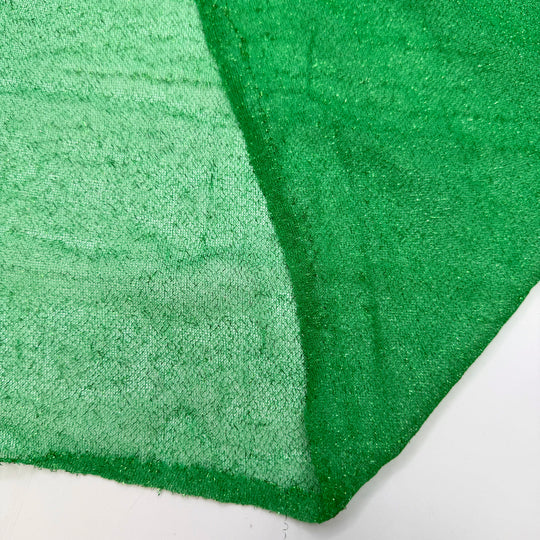 Grinch Glitter - Glitter Mesh Polyester Blend Knit - Green - 1.9M Bundle