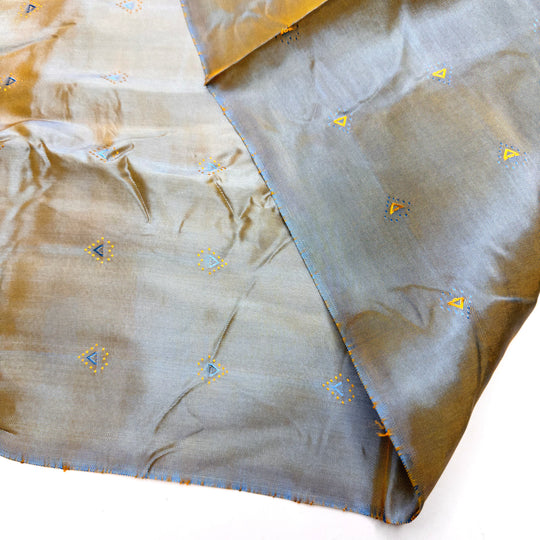 Potion Mistress - Iridescent Jacquard Cotton Blend Woven - Blue/Orange Geometric - 1.6M Bundle