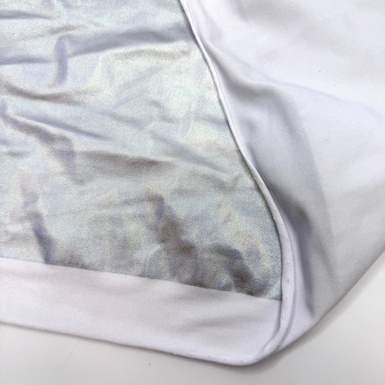 Silver Surfer - Metallic Jersey Poly/Spandex Knit - Silver Scale Like Geometric - Bundles