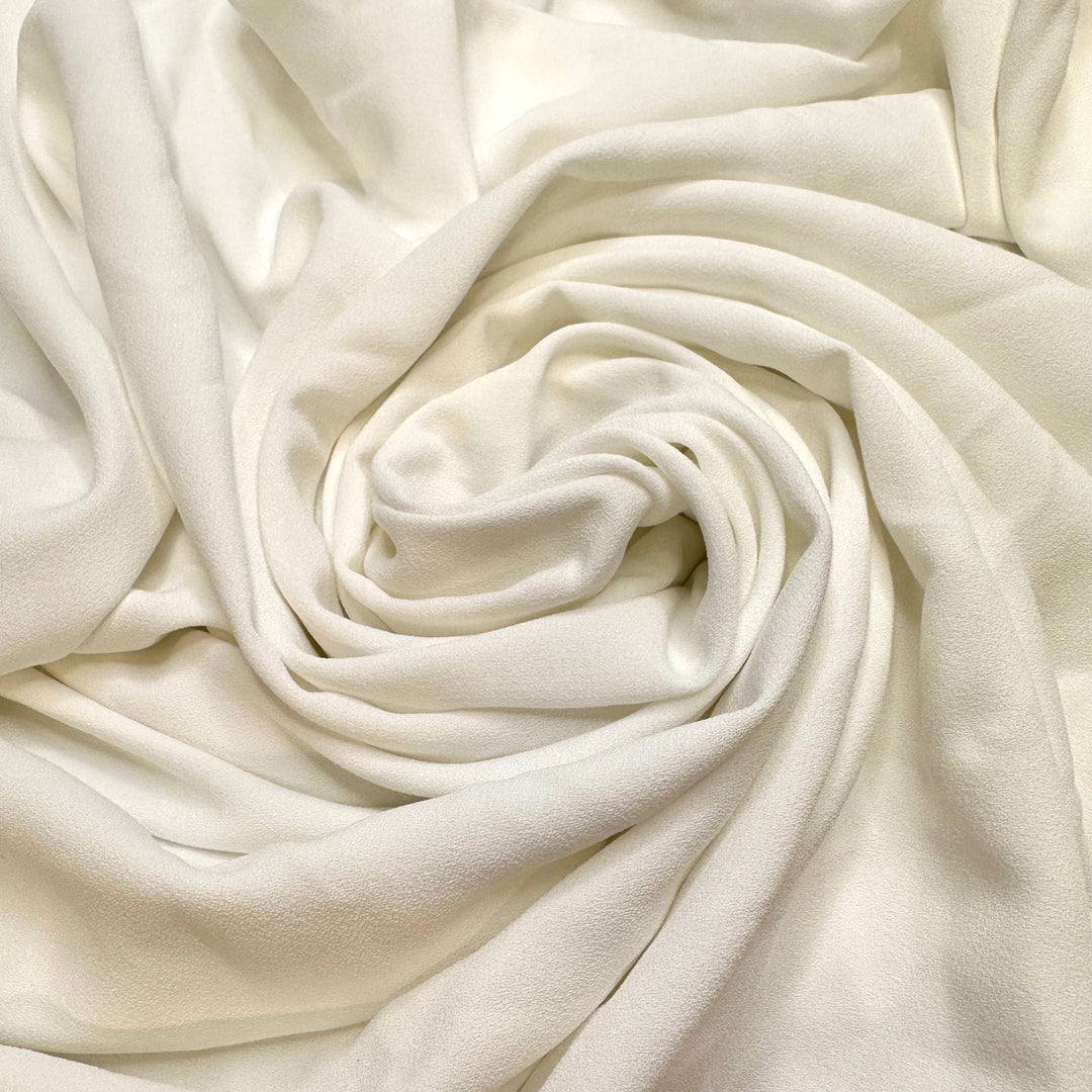 27 Dresses - Crepe Polyester Blend Woven - White - Bundles - True Deadstock fabric Fabric by private - Sustainable Textile | FABCYCLE
