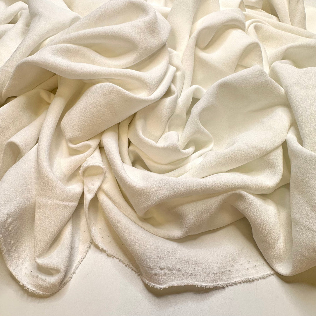 27 Dresses - Crepe Polyester Blend Woven - White - Bundles - True Deadstock fabric Fabric by private - Sustainable Textile | FABCYCLE
