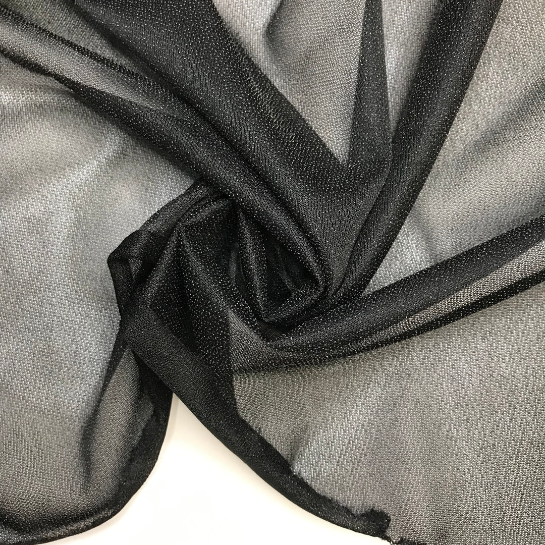 Stary Night - Interfacing Poly Knit - Black - 2M Bundle - FABCYCLE Deadstock and Sustainble Fabrics and Sewing Supplies