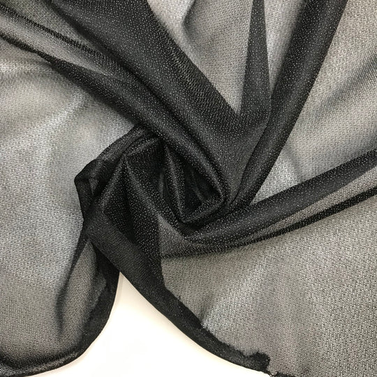 Stary Night - Interfacing Poly Knit - Black - 2M Bundle - FABCYCLE Deadstock and Sustainble Fabrics and Sewing Supplies