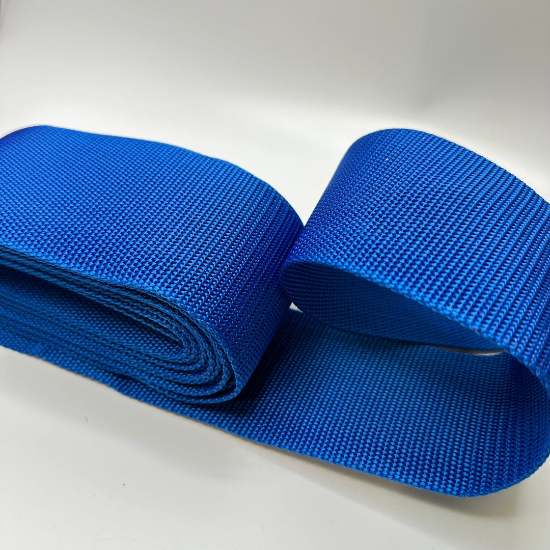 3" (76mm) Webbing Trim - Cobalt Blue - 4.25M Bundle - True Deadstock supplies Fabric by private - Sustainable Textile | FABCYCLE