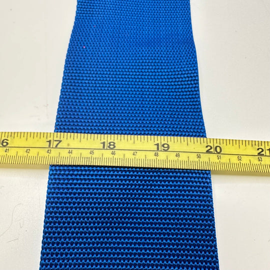 3" (76mm) Webbing Trim - Cobalt Blue - 4.25M Bundle - True Deadstock supplies Fabric by private - Sustainable Textile | FABCYCLE
