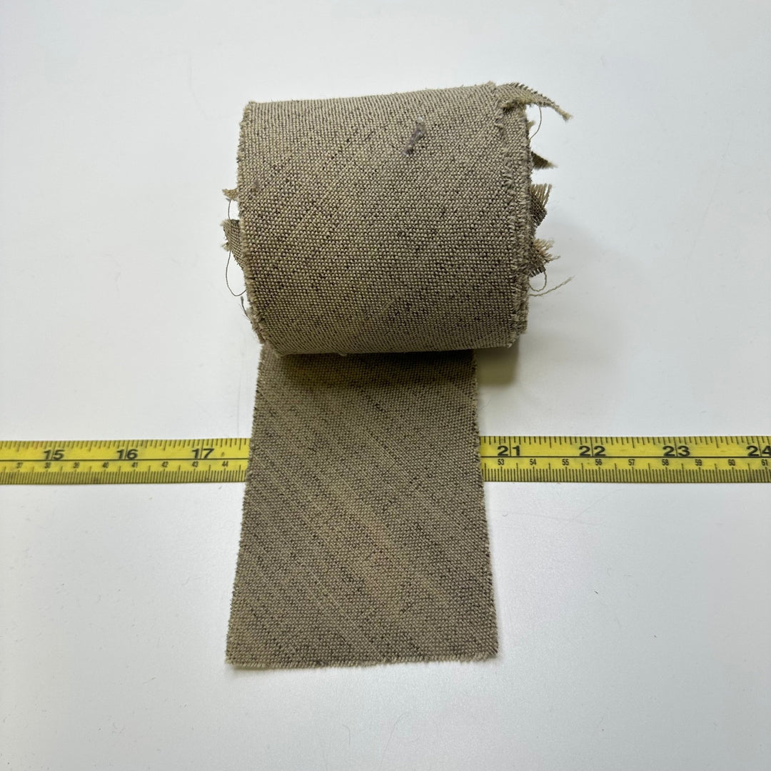 3" Continuous Woven Bias Tape - Light Beige - 7M Bundle - True Deadstock supplies Fabric by private - Sustainable Textile | FABCYCLE