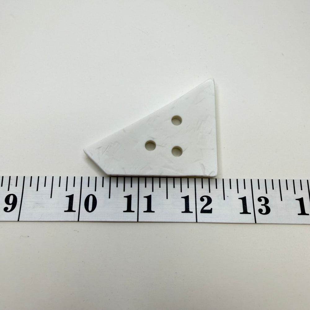 3 Hole Button - 70MM Plastic - White - True Deadstock supplies Fabric by private - Sustainable Textile | FABCYCLE