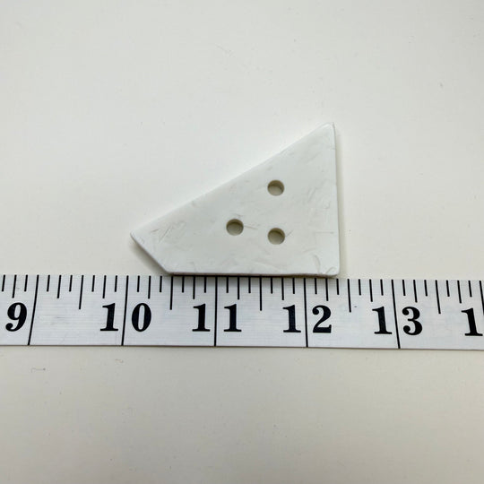 3 Hole Button - 70MM Plastic - White - True Deadstock supplies Fabric by private - Sustainable Textile | FABCYCLE