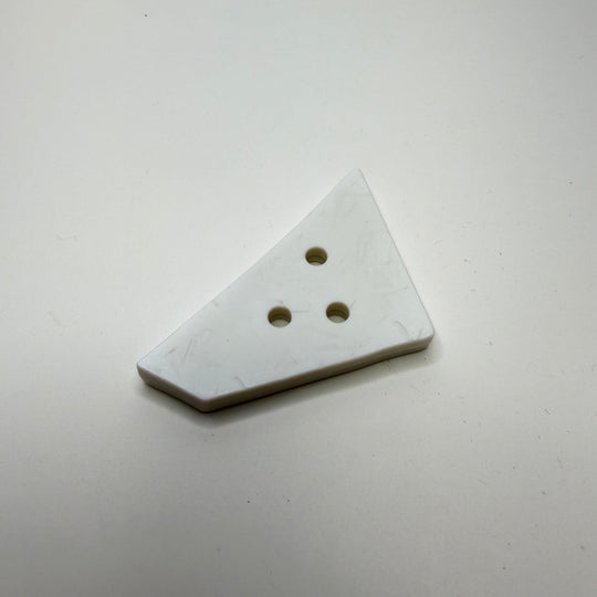 3 Hole Button - 70MM Plastic - White - True Deadstock supplies Fabric by private - Sustainable Textile | FABCYCLE