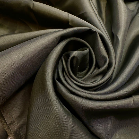 I Prefer The Original Jumanji - Satin Poly Woven - Dark Green - Bundles - FABCYCLE Deadstock and Sustainble Fabrics and Sewing Supplies