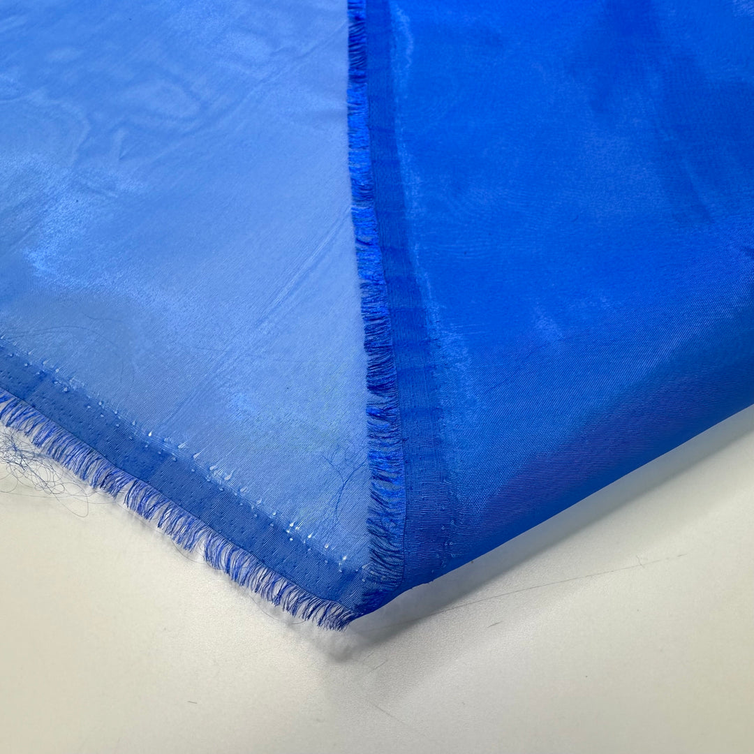 Adding Drama To A Plain Dress - Organza Polyester Blend Woven - Dark Blue - 3M Bundle - FABCYCLE Deadstock and Sustainble Fabrics and Sewing Supplies