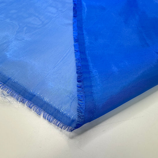 Adding Drama To A Plain Dress - Organza Polyester Blend Woven - Dark Blue - 3M Bundle - FABCYCLE Deadstock and Sustainble Fabrics and Sewing Supplies