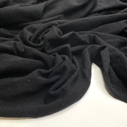 Sundown - Jersey Bamboo Blend Knit - Black - Bundles - FABCYCLE Deadstock and Sustainble Fabrics and Sewing Supplies