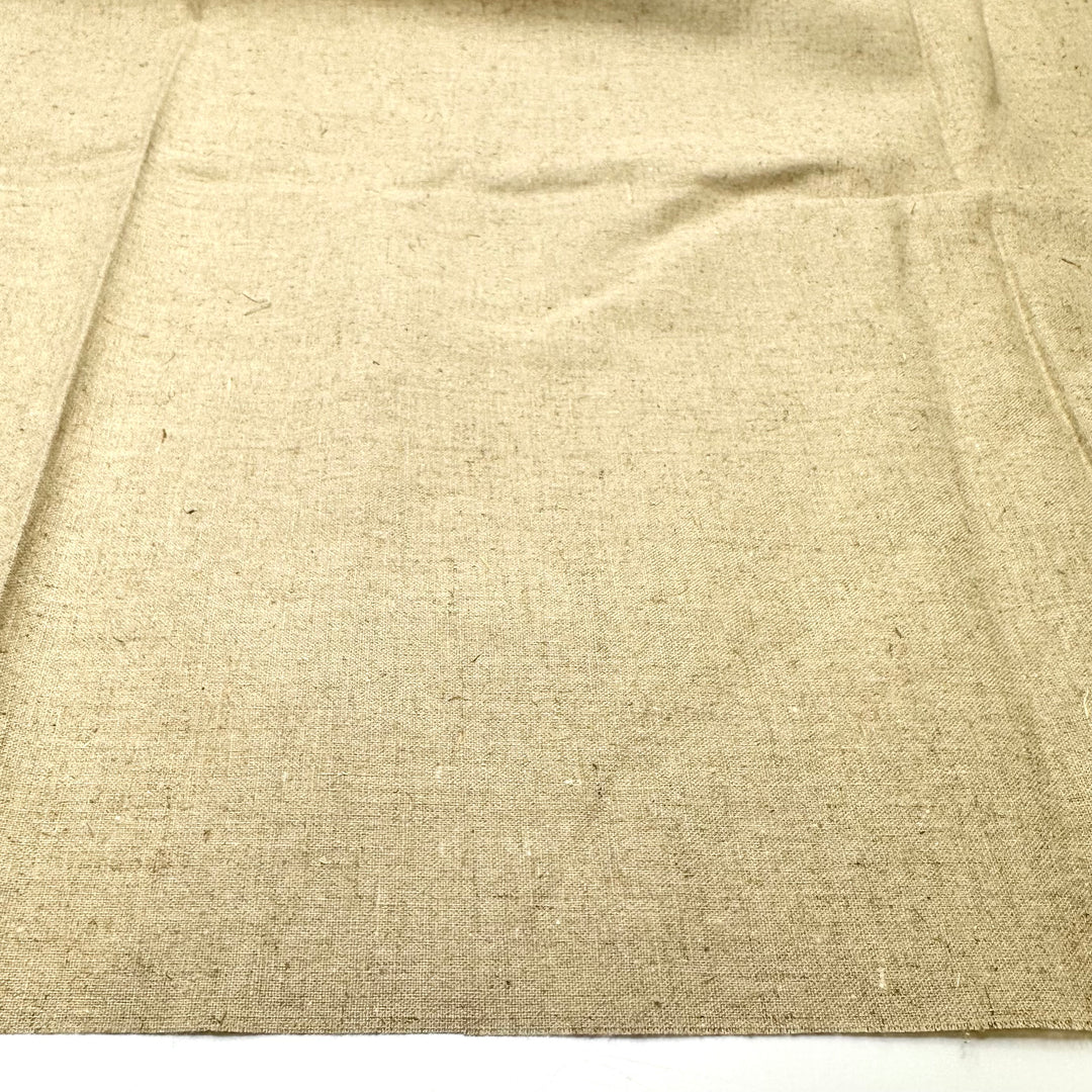 UB - Au Naturel - Linen Blend Woven - Light Beige - 0.6M Bundle - FABCYCLE Deadstock and Sustainble Fabrics and Sewing Supplies