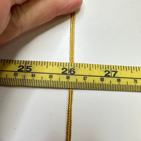 ⅛" (3mm) Braided Cording Trim - Gold - 9M Bundle - True Deadstock supplies Fabric by private - Sustainable Textile | FABCYCLE