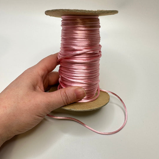 ⅛" (3mm) Cording Trim - Light Pink - Roll - True Deadstock supplies Fabric by private - Sustainable Textile | FABCYCLE