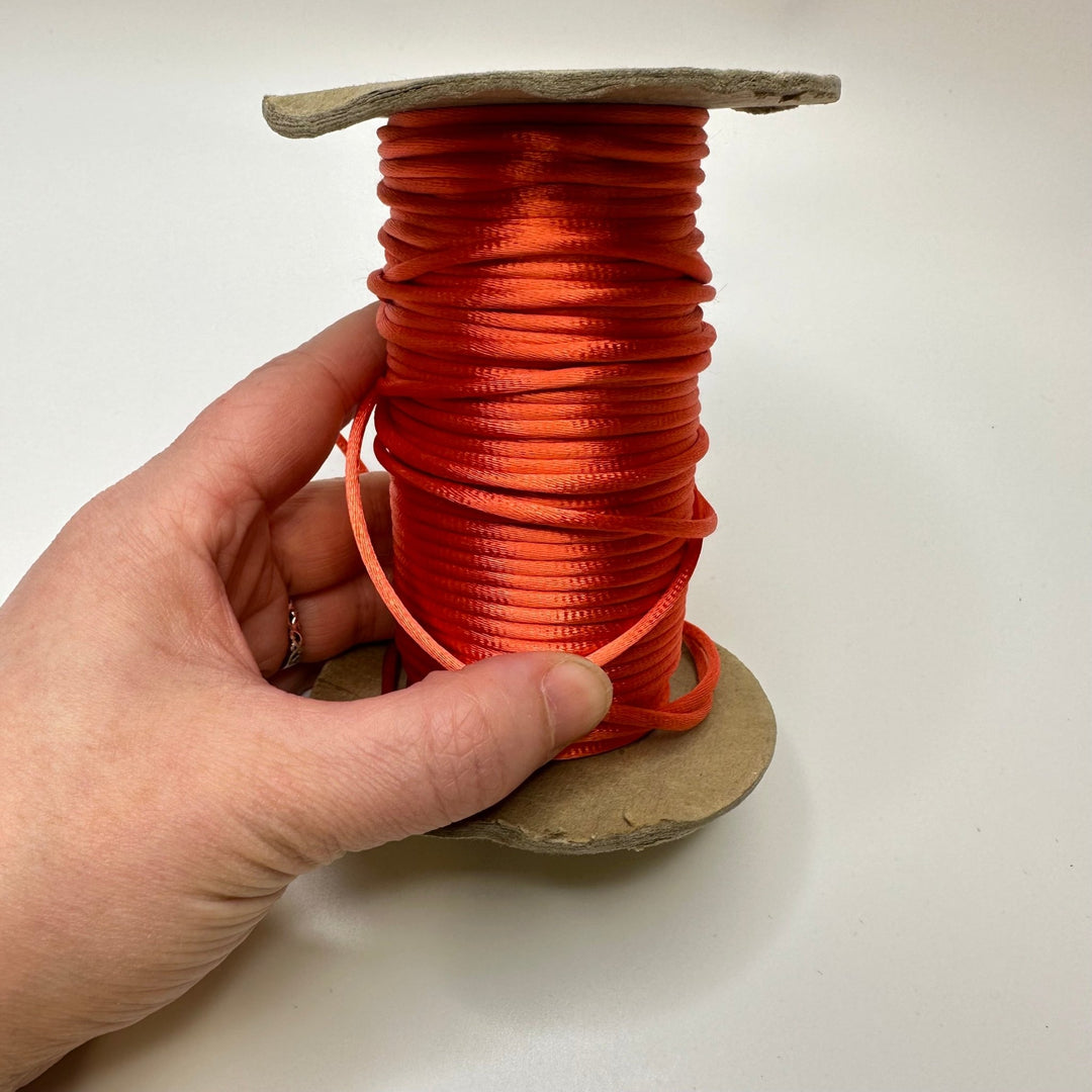 ⅛" (3mm) Cording Trim - Orange - Roll - True Deadstock supplies Fabric by private - Sustainable Textile | FABCYCLE