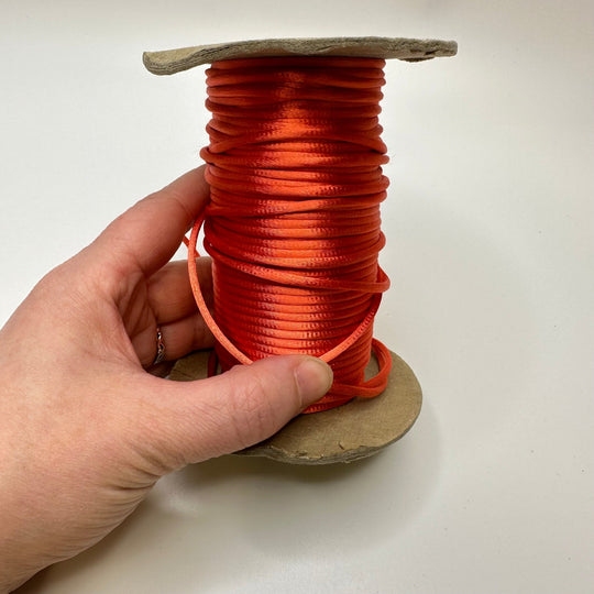 ⅛" (3mm) Cording Trim - Orange - Roll - True Deadstock supplies Fabric by private - Sustainable Textile | FABCYCLE