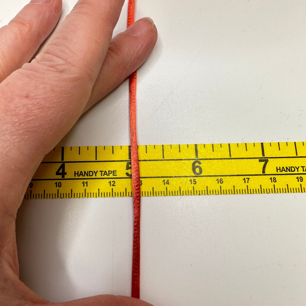 ⅛" (3mm) Cording Trim - Orange - Roll - True Deadstock supplies Fabric by private - Sustainable Textile | FABCYCLE