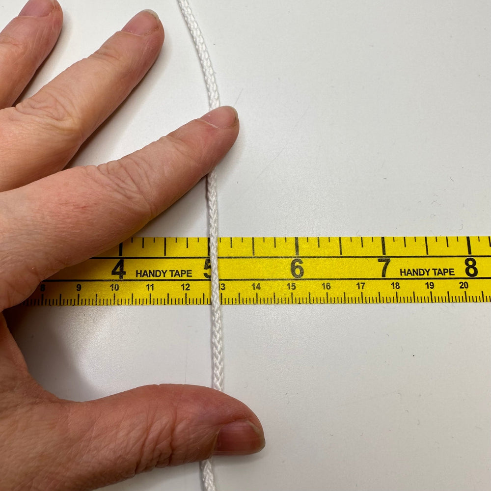 ⅛" (3mm) Cording Trim - White - 8.8M Bundle - True Deadstock supplies Fabric by private - Sustainable Textile | FABCYCLE
