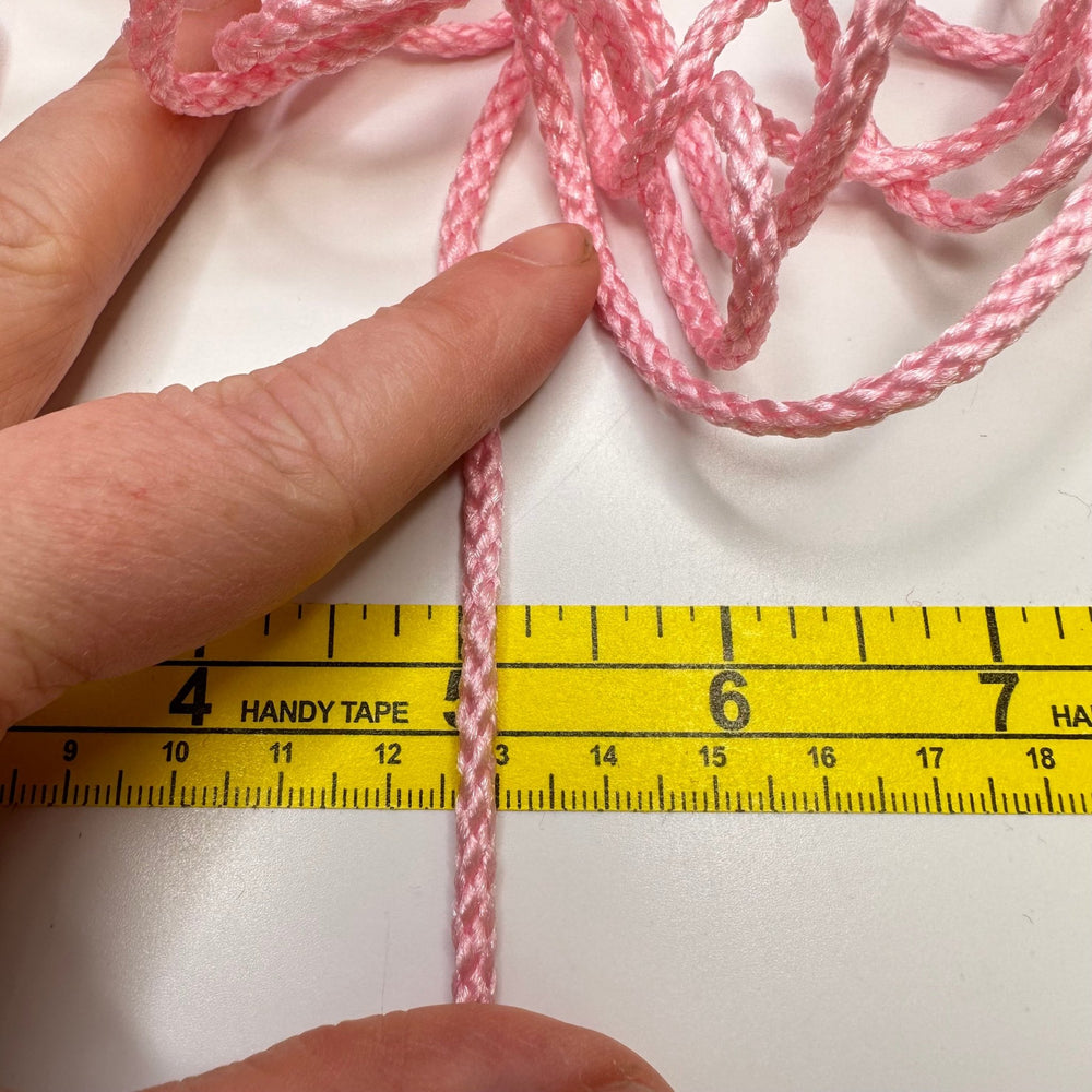 ⅛" (3mm) Rope Cording Trim - Light Pink - 2.8M Bundle - True Deadstock supplies Fabric by private - Sustainable Textile | FABCYCLE