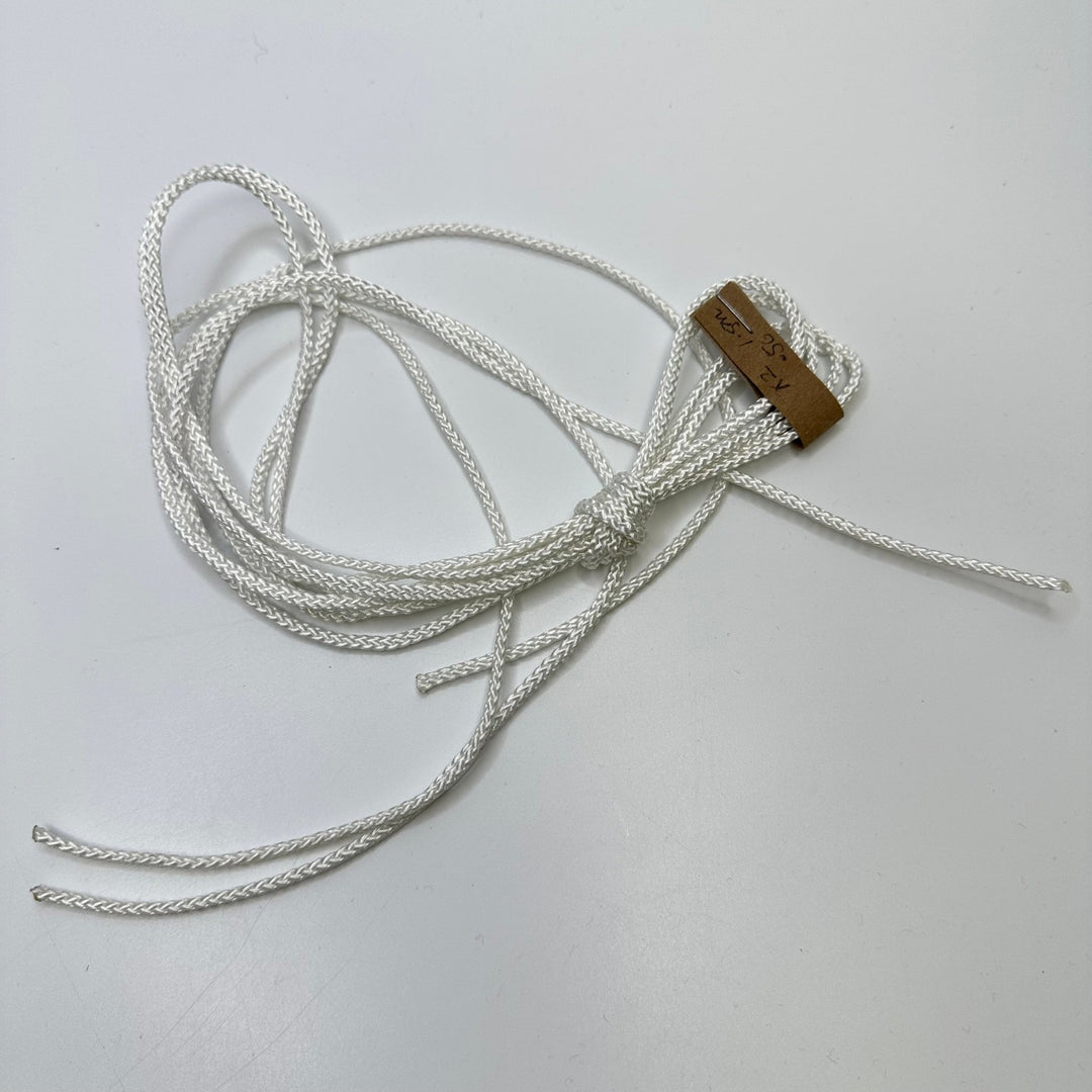⅛" (3mm) Rope Cording Trim - White - 2 Pack - True Deadstock supplies Fabric by private - Sustainable Textile | FABCYCLE