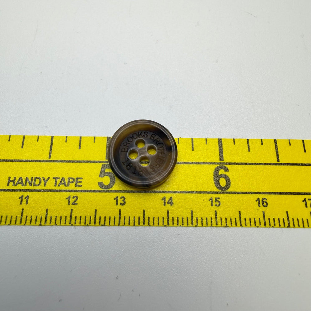 4 Hole Button - 15MM Plastic - Brown/Beige - 3 Pack - True Deadstock supplies Fabric by private - Sustainable Textile | FABCYCLE