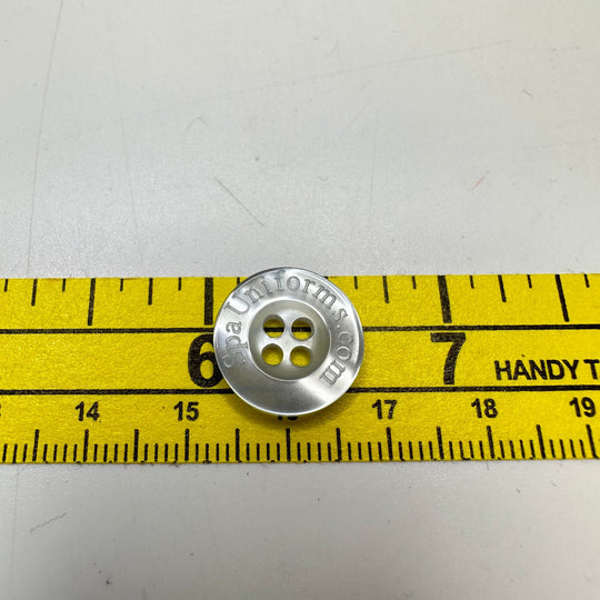 4 Hole Button - 15MM Plastic - Translucent Blue - 10 Pack - True Deadstock supplies Fabric by private - Sustainable Textile | FABCYCLE
