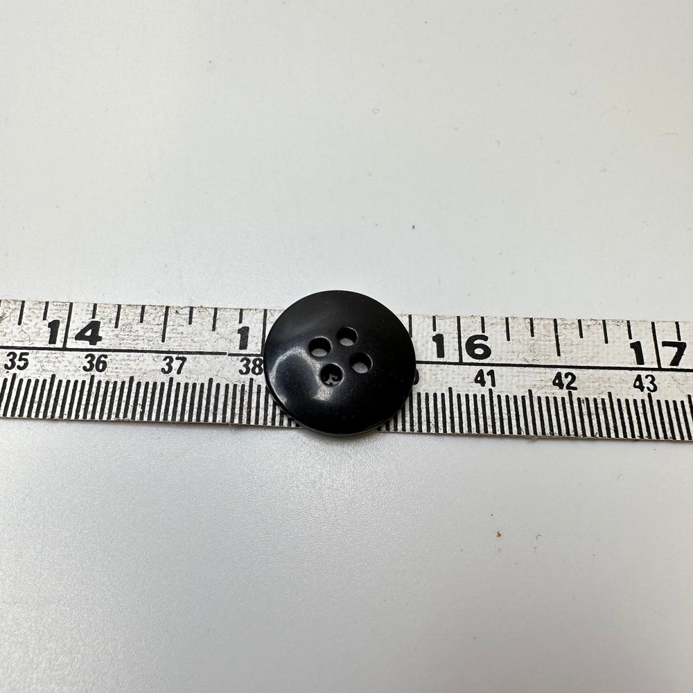 4 Hole Button - 20MM Plastic - Black - 25 Pack - True Deadstock supplies Fabric by private - Sustainable Textile | FABCYCLE