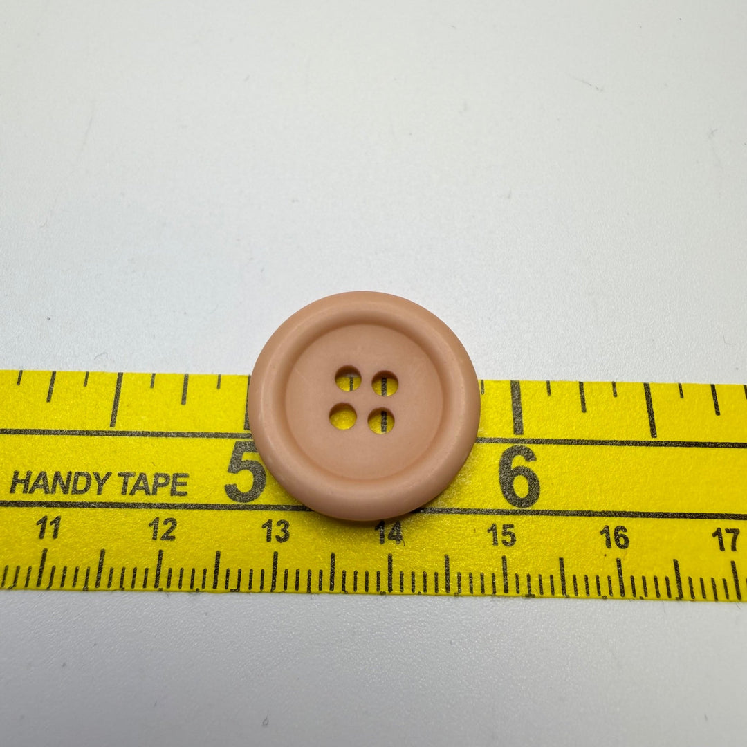 4 Hole Button - 20MM Plastic - Nude Pink - 7 Pack - True Deadstock supplies Fabric by private - Sustainable Textile | FABCYCLE