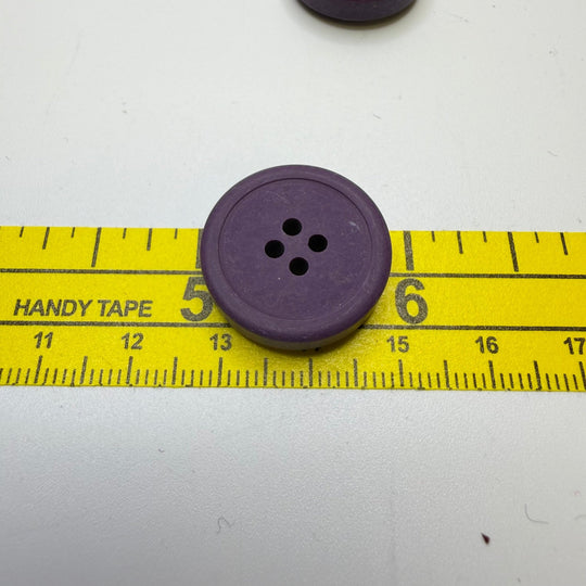 4 Hole Button - 20MM Plastic - Purple - 5 Pack - True Deadstock supplies Fabric by private - Sustainable Textile | FABCYCLE