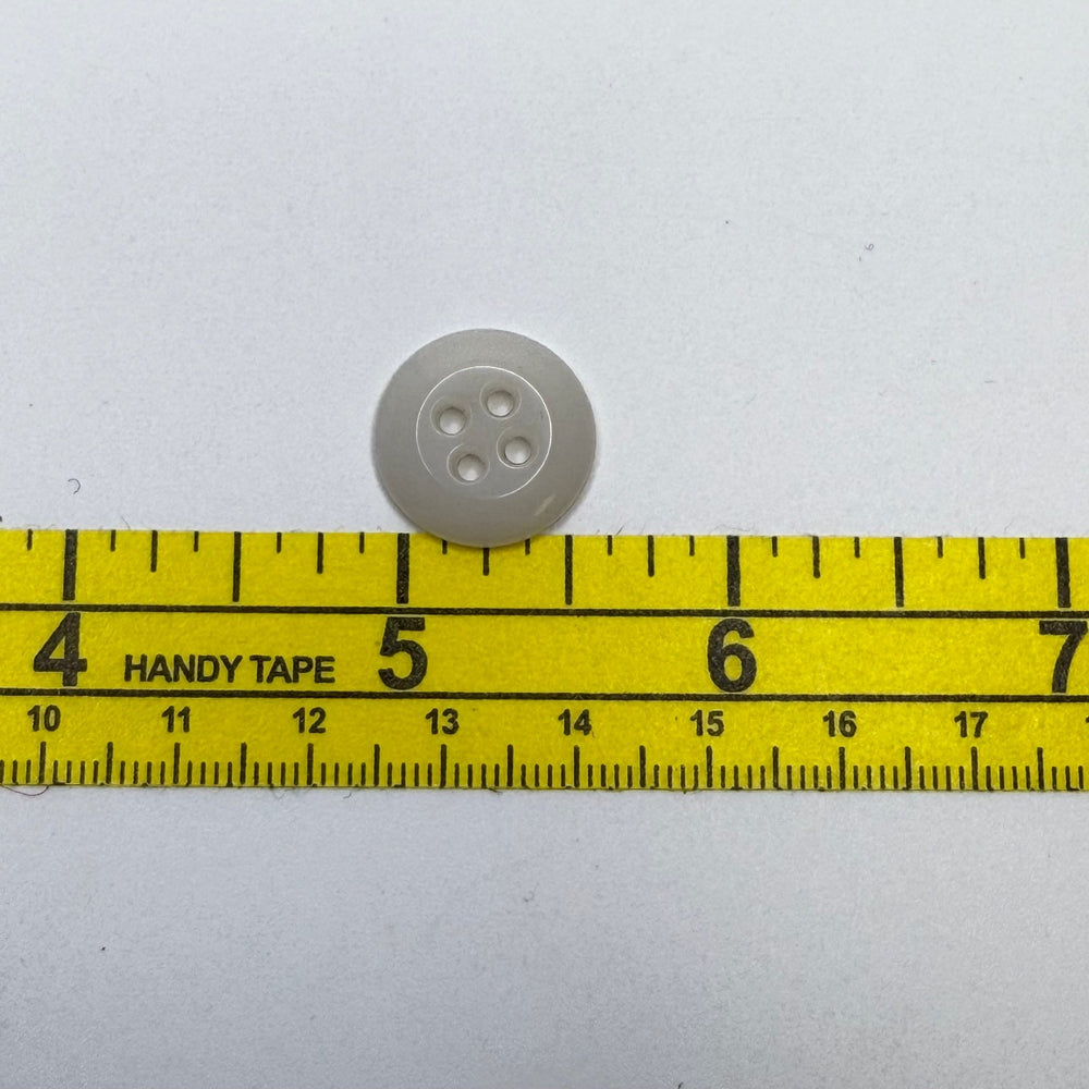 4 Hole Button - 30MM Plastic - Cream/White - 3 Pack - True Deadstock supplies Fabric by private - Sustainable Textile | FABCYCLE