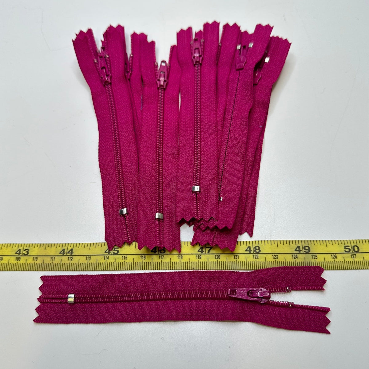 4" YKK Coil Zipper - Closed End - Magenta - 10 Pack - True Deadstock supplies Fabric by private - Sustainable Textile | FABCYCLE