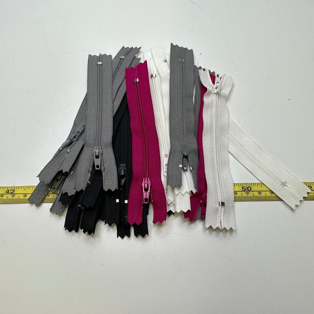 4" YKK Coil Zipper - Closed End - Multi - 25 Pack - True Deadstock supplies Fabric by private - Sustainable Textile | FABCYCLE