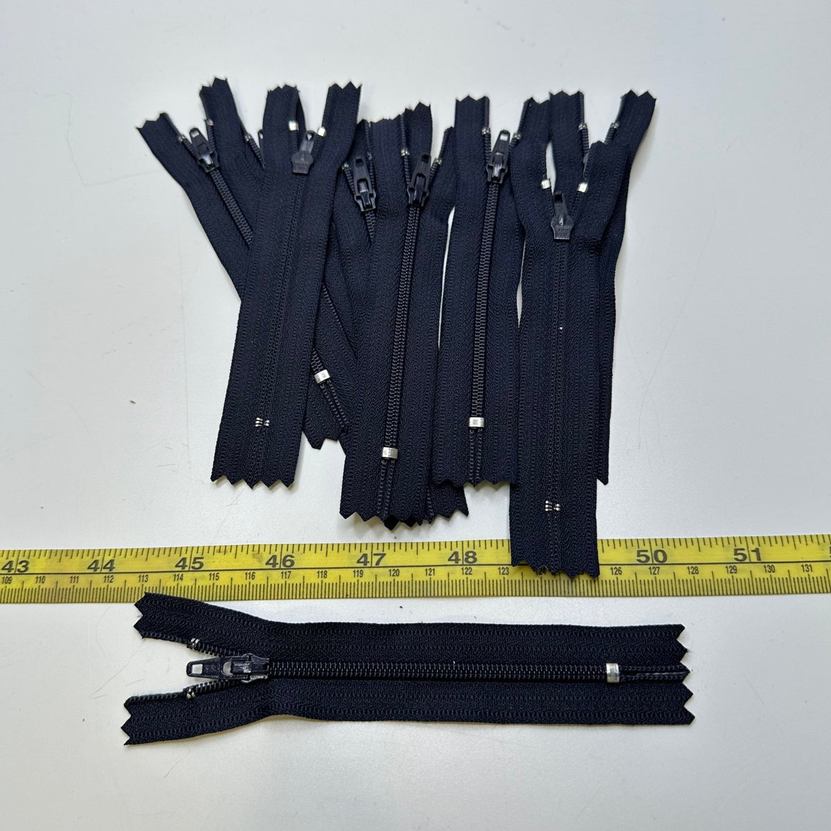 4" YKK Coil Zipper - Closed End - Navy - 10 Pack - True Deadstock supplies Fabric by private - Sustainable Textile | FABCYCLE