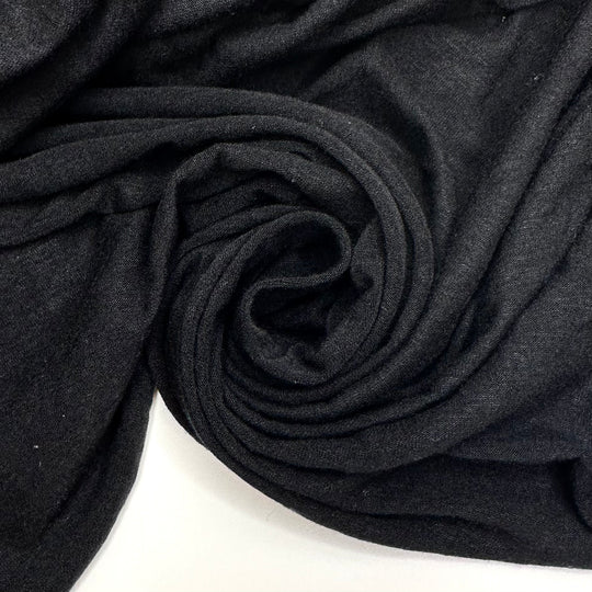 Sundown - Jersey Bamboo Blend Knit - Black - Bundles - FABCYCLE Deadstock and Sustainble Fabrics and Sewing Supplies